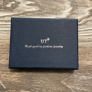 U7 Silver Tone Letter M Necklace NEW IN BOX